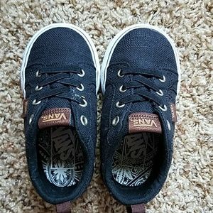 Vans black shoes, baby